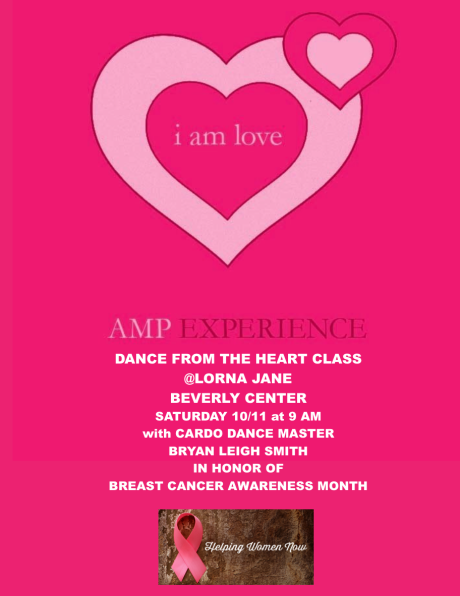 Lorna Jane Beverly Center Dance from the Heart Class AMP EXPERIENCE
